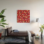 Cute Christmas Red Wood Wall Art Gallery Image 2