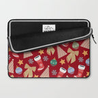 Cute Christmas Red Laptop Sleeve Gallery Image 2