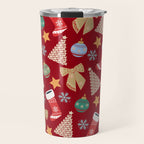 Cute Christmas Red Travel Mug Gallery Image 1
