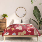 Cute Christmas Red Comforter Gallery Image 3