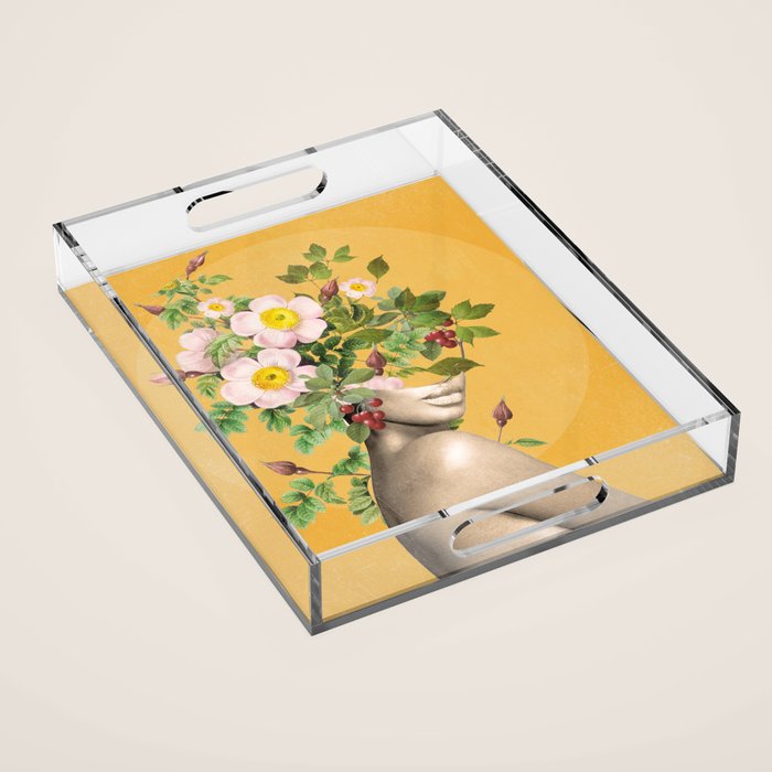 Floral beauty 12 Acrylic Tray Gallery Image 1