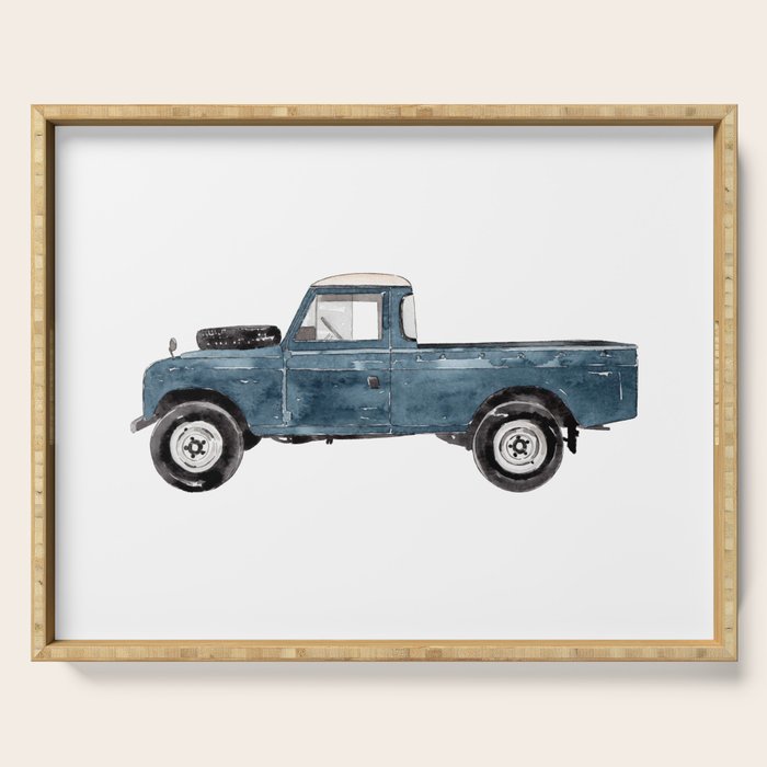 Blue Truck Serving Tray Gallery Image 1