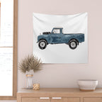 Blue Truck Wall Tapestry Gallery Image 2