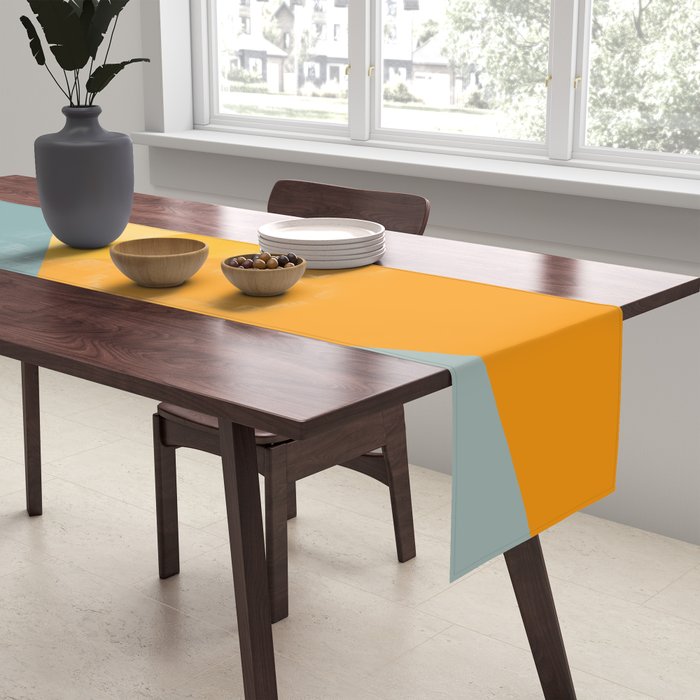Abstract Mountain Sunrise Table Runner Gallery Image 2