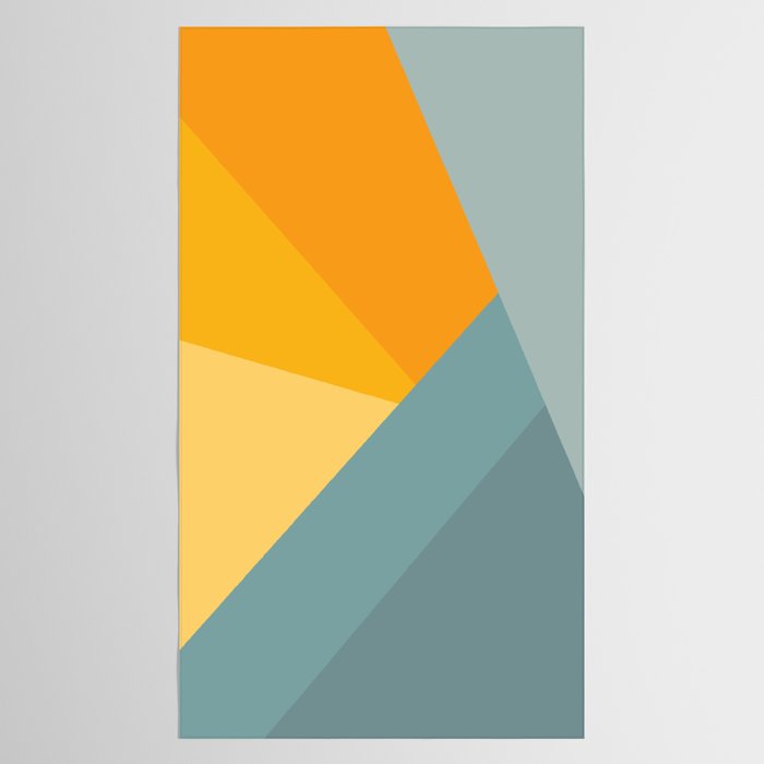 Abstract Mountain Sunrise Tablecloth Gallery Image 2