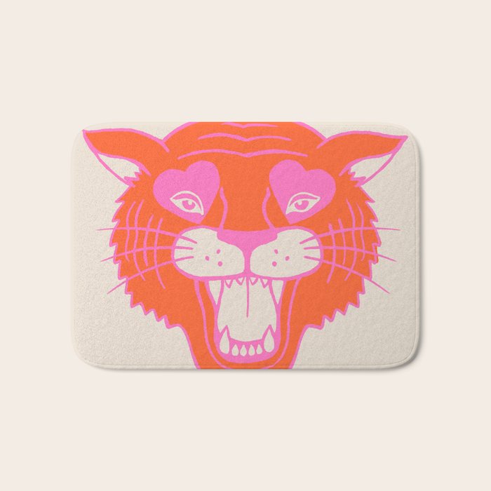 Neon Tiger Bath Mat Gallery Image 1