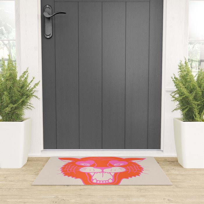 Neon Tiger Welcome Mat Gallery Image 3