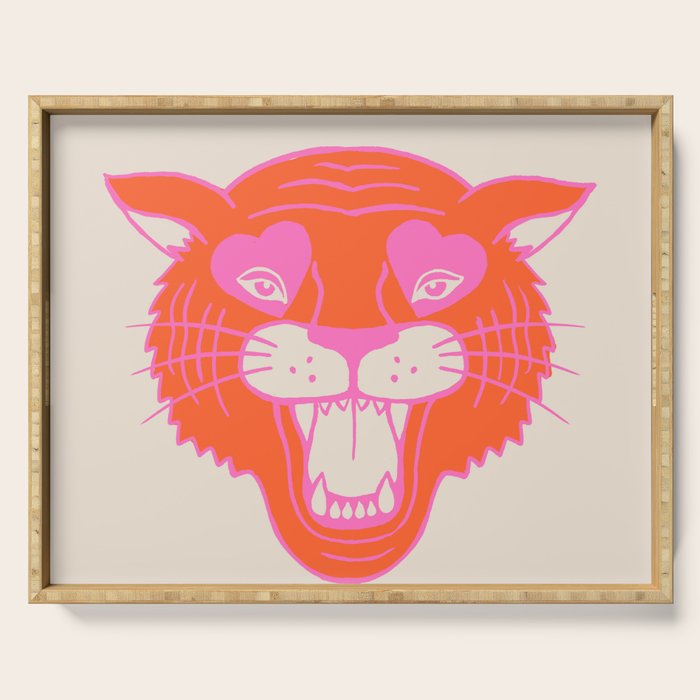 Neon Tiger Serving Tray Gallery Image 1