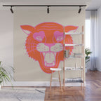 Neon Tiger Wall Mural Gallery Image 1