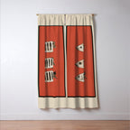 Abstract Fish Study I Window Curtain Gallery Image 3