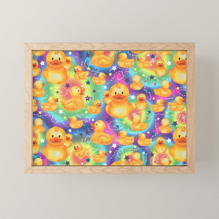 Rainbows and Ducks Mini Art Print Gallery Image 1