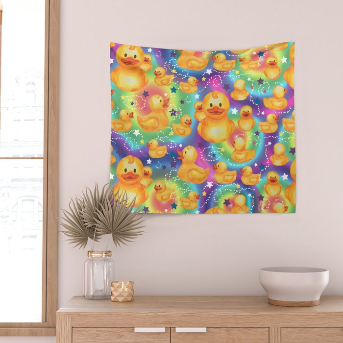 Rainbows and Ducks Wall Tapestry Gallery Image 2