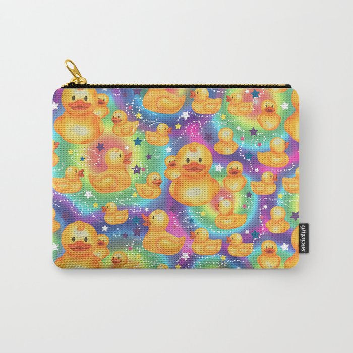 Rainbows and Ducks Carry All Pouch Gallery Image 1