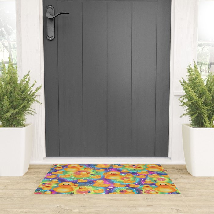 Rainbows and Ducks Welcome Mat Gallery Image 3