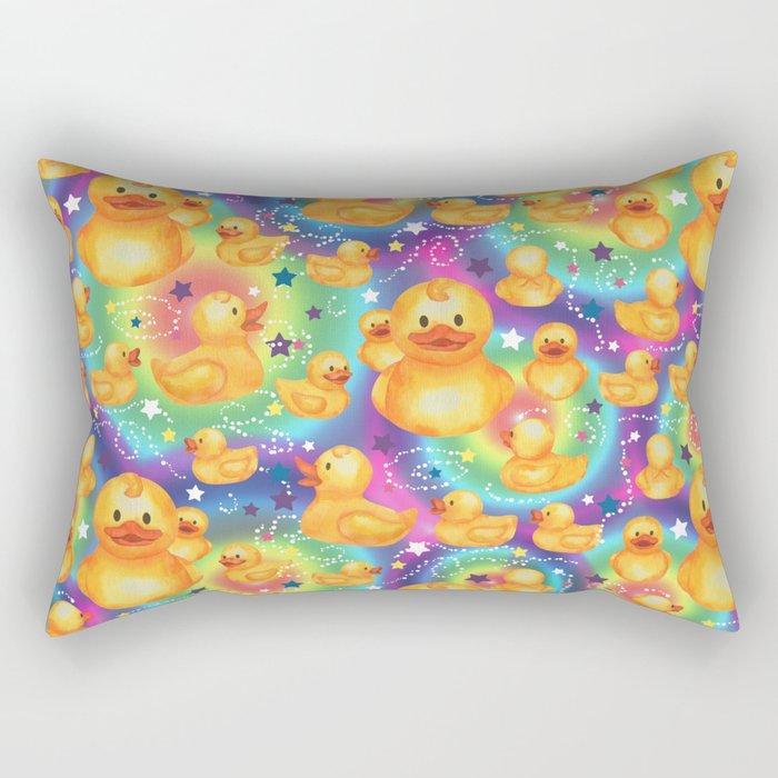 Rainbows and Ducks Rectangular Pillow Gallery Image 2