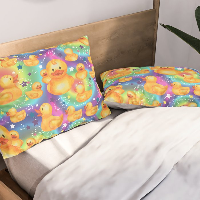Rainbows and Ducks Pillow Sham Gallery Image 2