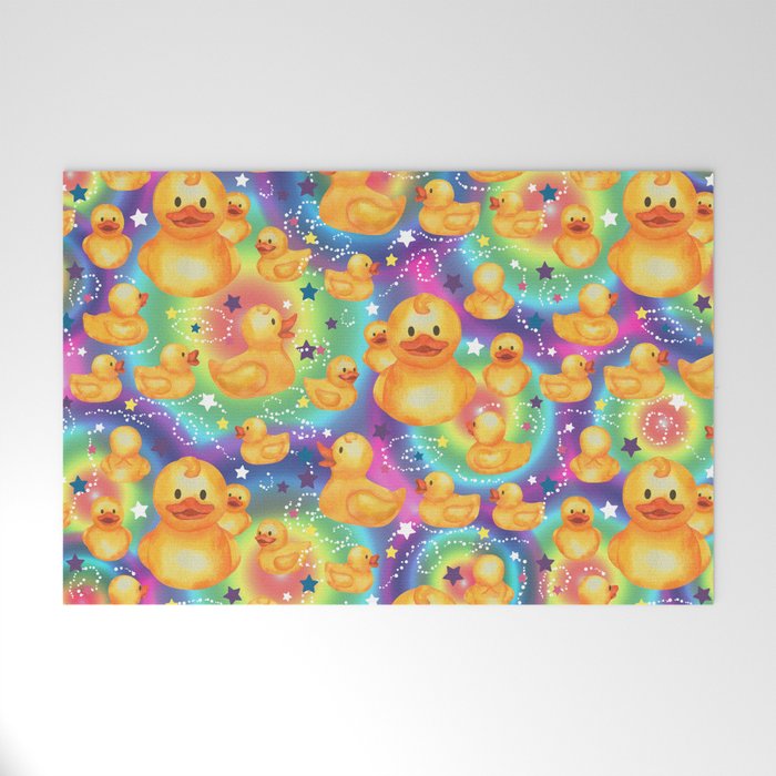 Rainbows and Ducks Welcome Mat Gallery Image 1