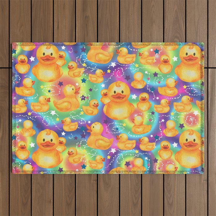 Rainbows and Ducks Outdoor Rug Gallery Image 1