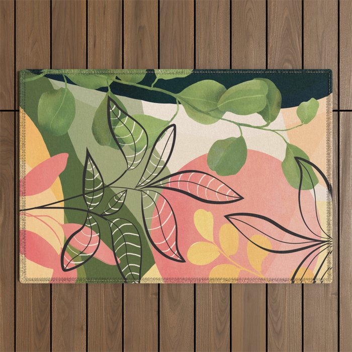 Peaceful Garden Feelings 02 Outdoor Rug Gallery Image 1
