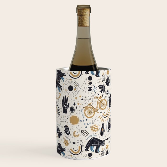 Happy nordic crypto-astrology Wine Chiller Gallery Image 1