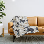 Happy nordic crypto-astrology Throw Blanket Gallery Image 1