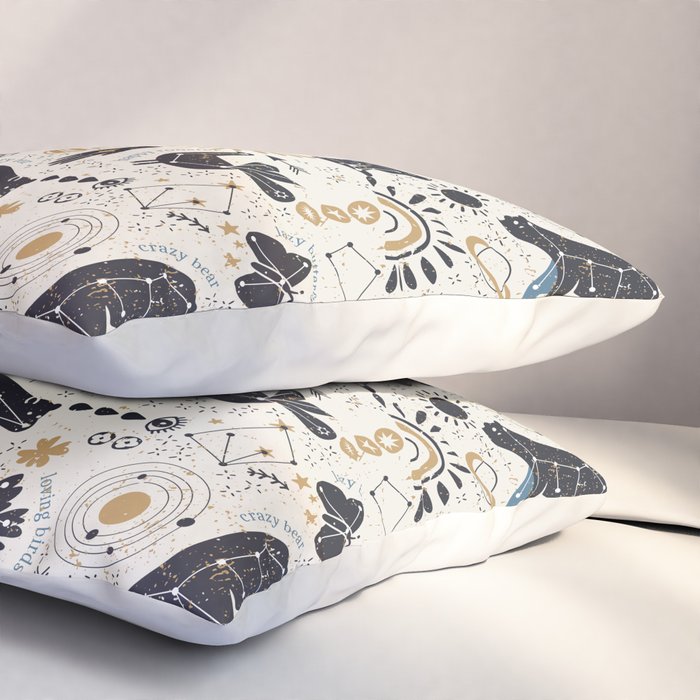 Happy nordic crypto-astrology Pillow Sham Gallery Image 3
