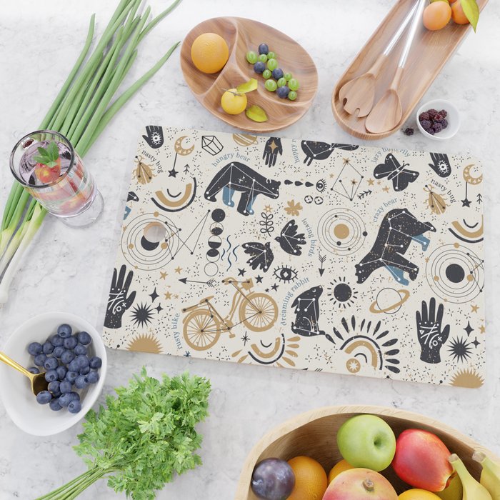 Happy nordic crypto-astrology Cutting Board Gallery Image 2