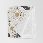 Happy nordic crypto-astrology Throw Blanket Gallery Image 3