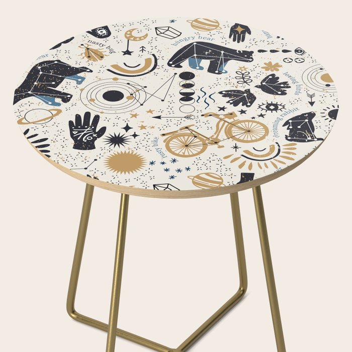 Happy nordic crypto-astrology Side Table Gallery Image 2