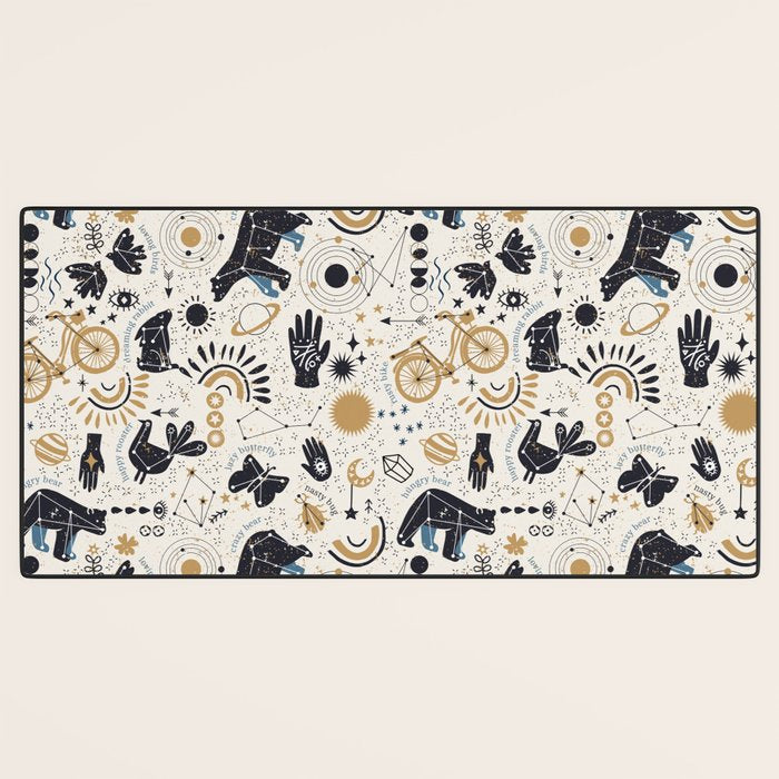 Happy nordic crypto-astrology Desk Mat Gallery Image 3