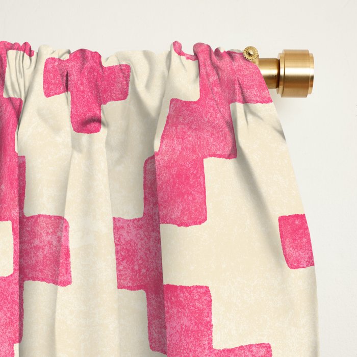 Taos - pink Window Curtain Gallery Image 2