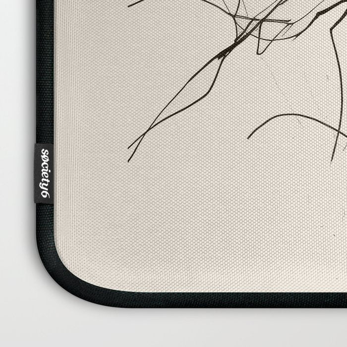 Minimal Butterfly Sketch Laptop Sleeve Gallery Image 3