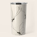 Minimal Butterfly Sketch Travel Mug Gallery Image 1