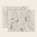 Minimal Butterfly Sketch Placemat Gallery Image 1
