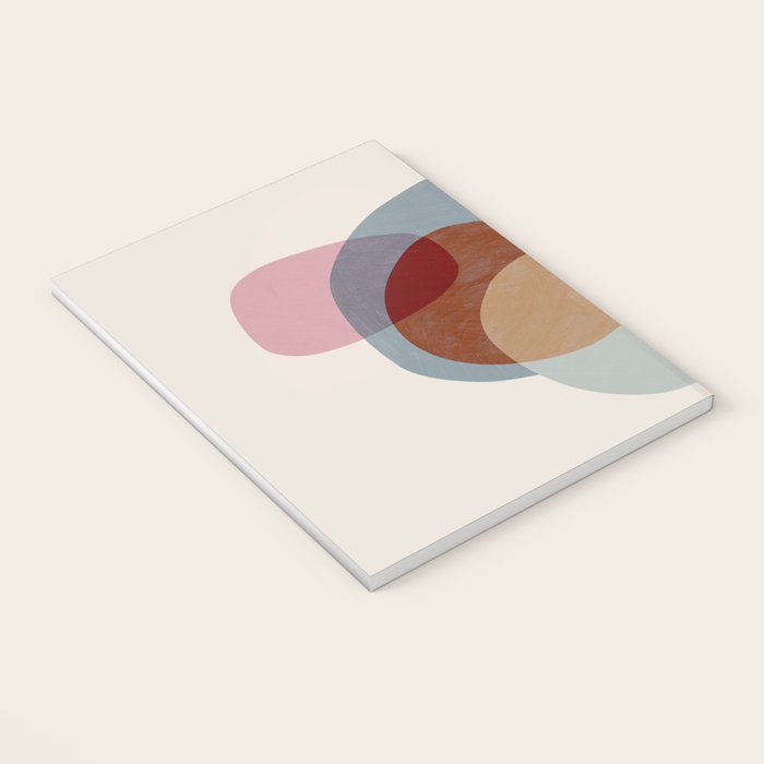 Abstract Shapes Gray Pink Rust Notebook Gallery Image 3