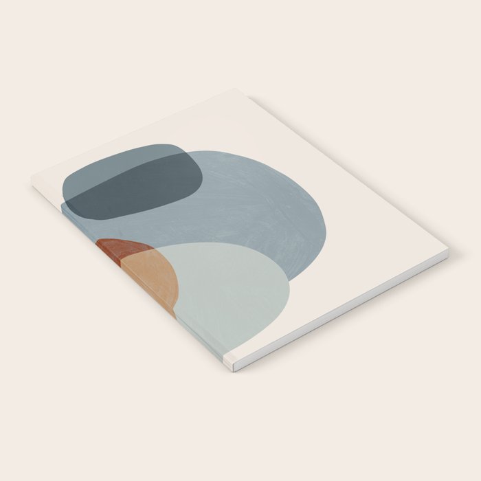 Abstract Shapes Gray Pink Rust Notebook Gallery Image 2