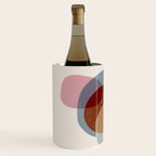 Abstract Shapes Gray Pink Rust Wine Chiller Gallery Image 2