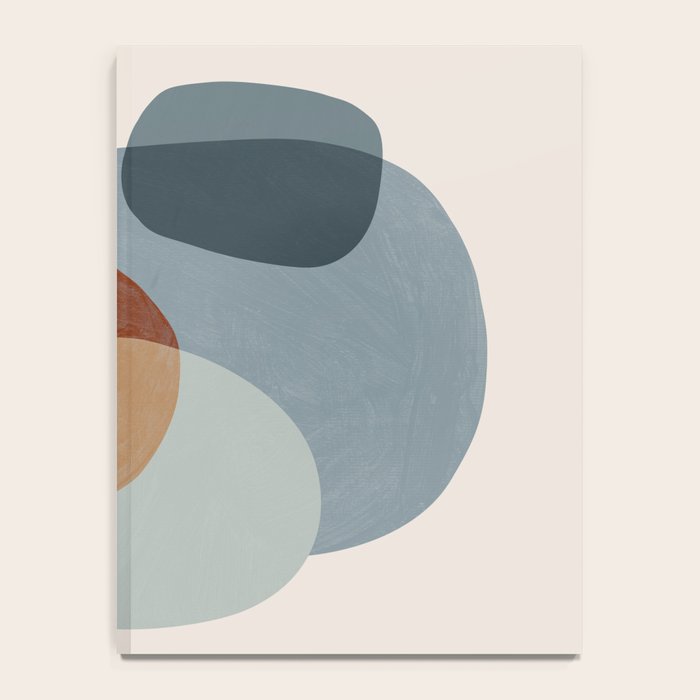Abstract Shapes Gray Pink Rust Notebook Gallery Image 4