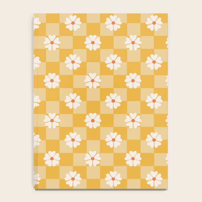 Daisies On Yellow Checkerboard Notebook Gallery Image 4