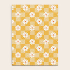 Daisies On Yellow Checkerboard Notebook Gallery Image 4