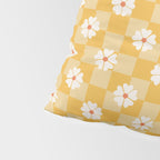 Daisies On Yellow Checkerboard Pillow Sham Gallery Image 4