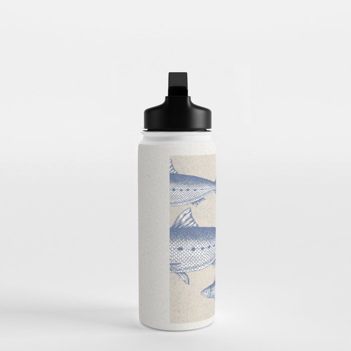 Retro Sardines Water Bottle Gallery Image 3