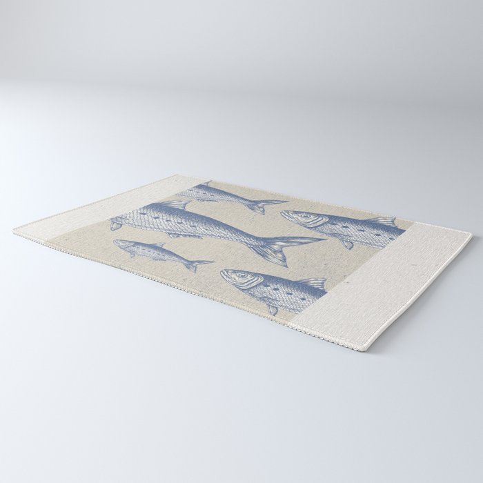 Retro Sardines Rug Gallery Image 3