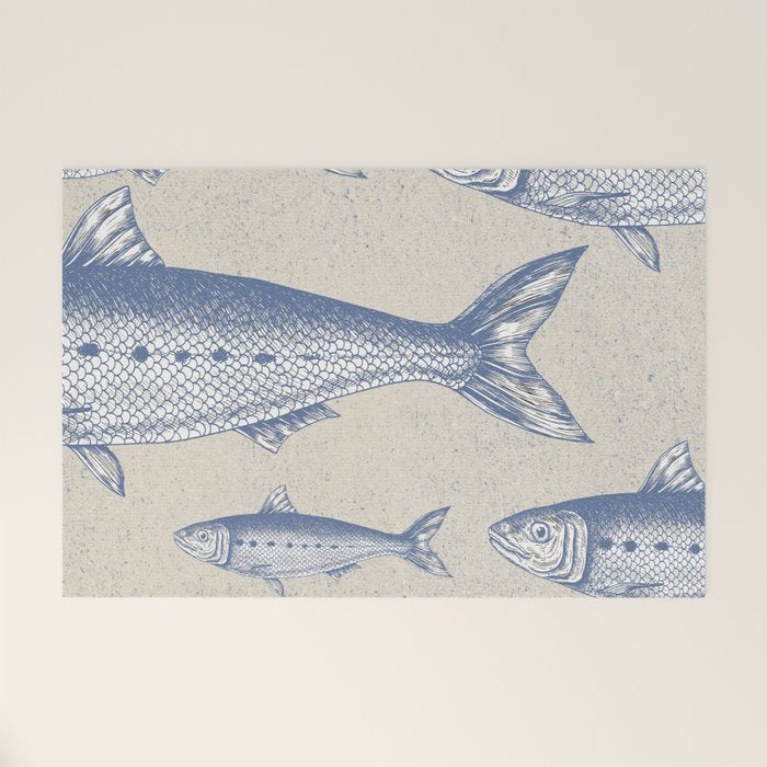 Retro Sardines Welcome Mat Gallery Image 1
