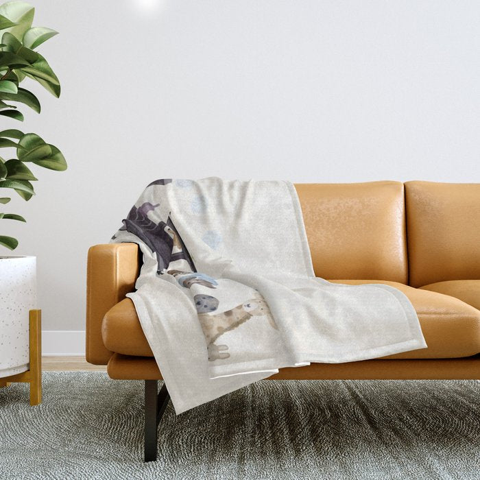 little nature train Throw Blanket Gallery Image 1