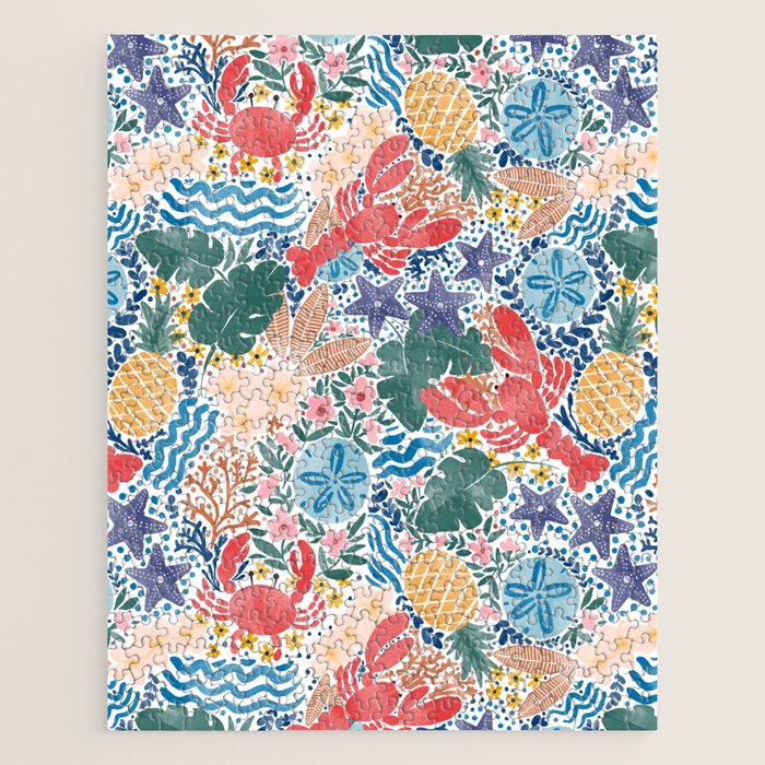 Seaside Floral Dream Jigsaw Puzzle Gallery Image 1