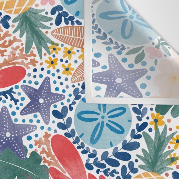 Seaside Floral Dream Wall Tapestry Gallery Image 3