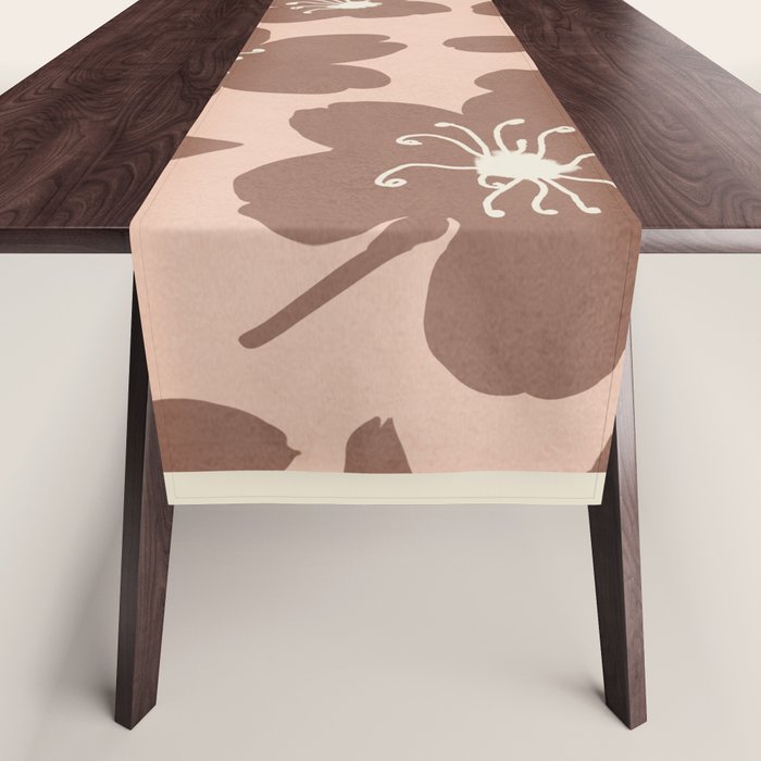 Mocha Blossoms Harmony Table Runner Gallery Image 1