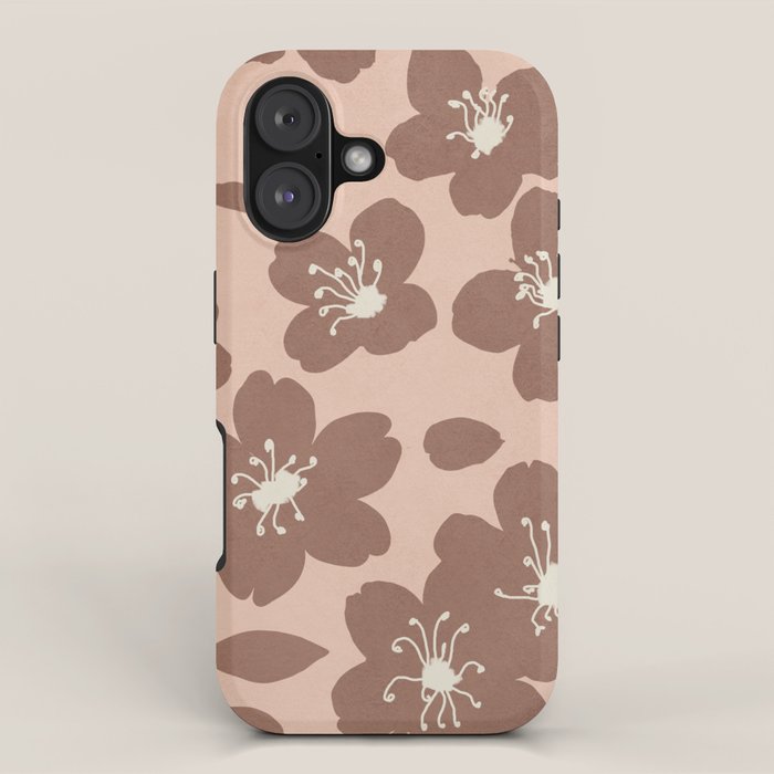 Mocha Blossoms Harmony iPhone Case Gallery Image 1