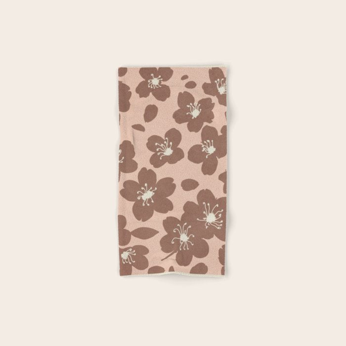 Mocha Blossoms Harmony Bath Towel Gallery Image 1